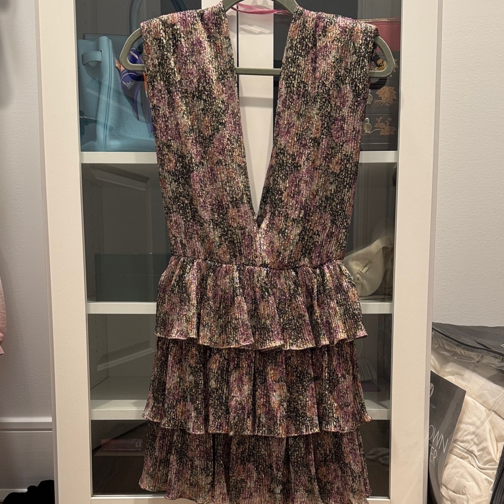 Elegant Floral Tiered Dress